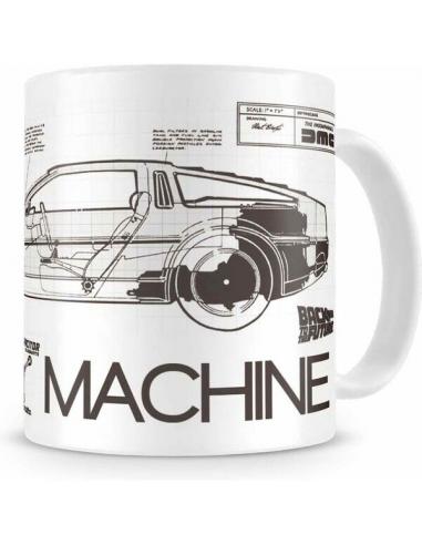 Taza Back To The Future Time Machine Ceramica de Regreso Al Futuro