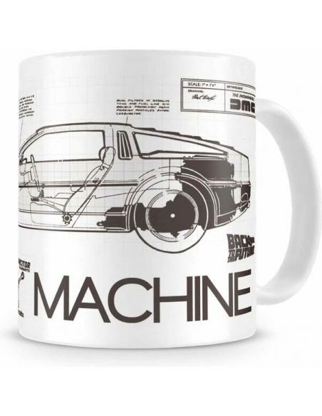 Taza Back To The Future Time Machine Ceramica de Regreso Al Futuro