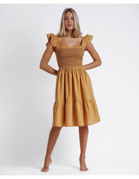 ADMAS Vestido Manga Volante Missoni para Mujer