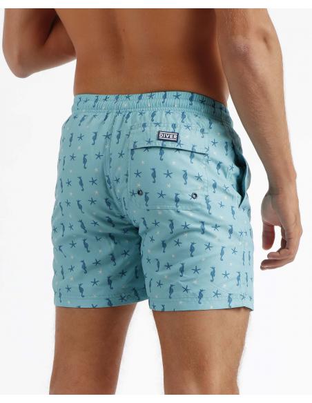 DIVER Bañador Seahorses para Hombre