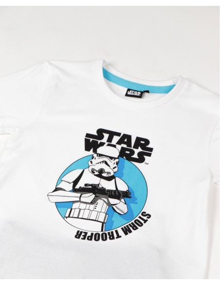 STAR WARS Pijama Manga Corta Stormtrooper para Niño 2