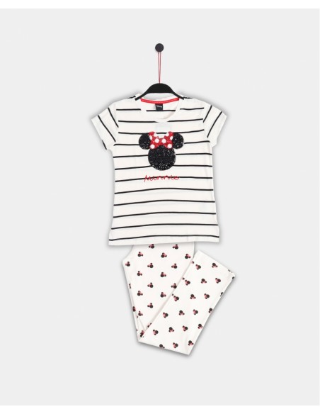 DISNEY Pijama Manga Larga Minnie Sequins para Niña 2