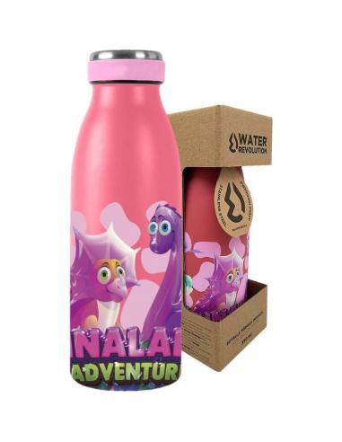 Botella cantimplora termo acero inoxidable 350ml infantil en caja de Water Revolution &#39;Dinaland&#39;