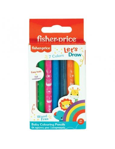 Lápices colores 7 unidades de Fisher Price