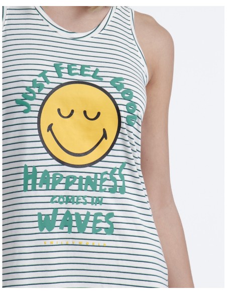 smiley-camisola-tirantes-just-feel-good-para-mujer-verde 2