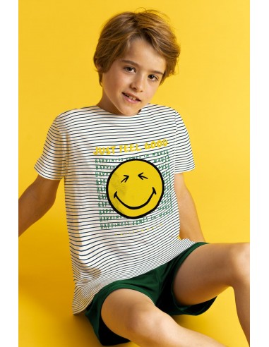 ▷ PIJAMA SMILEY MANGA CORTA JUST FEEL GOOD PARA NIÑO - 6