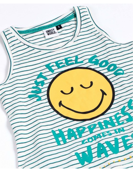 SMILEY Pijama Sin Mangas Just Feel Good para Niña 4