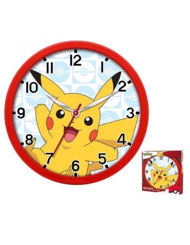 Reloj pared 25cm de Pokemon