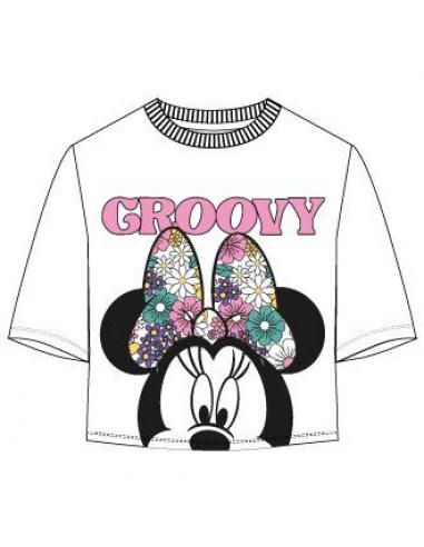 Camiseta crop adulto de Minnie Mouse