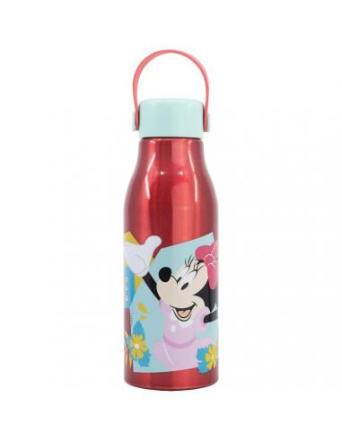 Botella cantimplora aluminio 760ml con asa en el tapón de Minnie Mouse