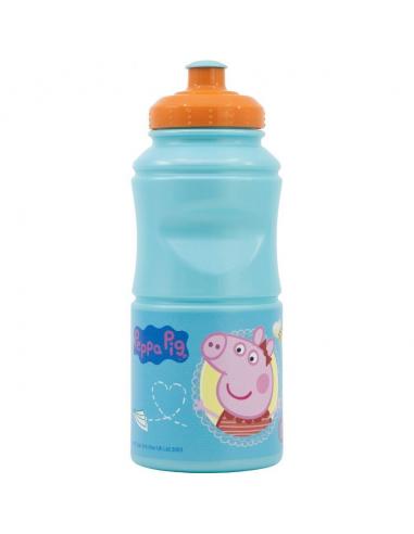 Botella cantimplora deporte 380ml con cierre anti goteo de Peppa Pig