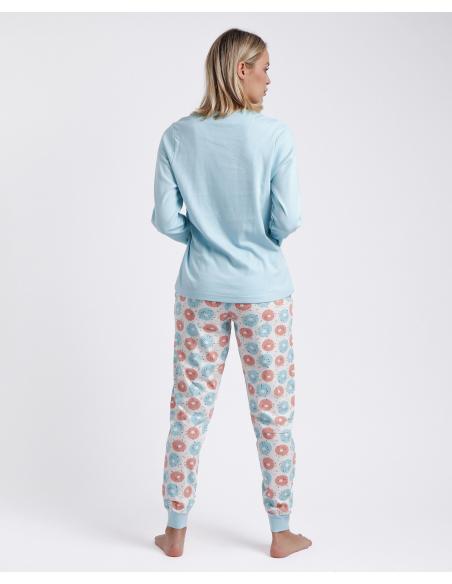 MR WONDERFUL Pijama Manga Larga Giorno para Mujer