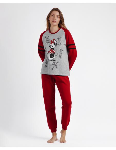 DISNEY Pijama Manga Larga Mickey Shadows para Mujer