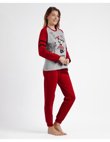 DISNEY Pijama Manga Larga Mickey Shadows para Mujer