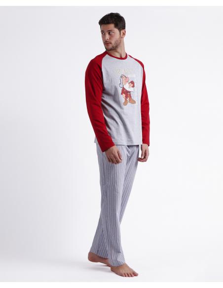 DISNEY Pijama Manga Larga Grumpy Monday para Hombre