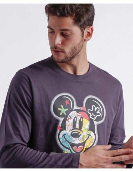 DISNEY Pijama Manga Larga Steet Graffiti para Hombre