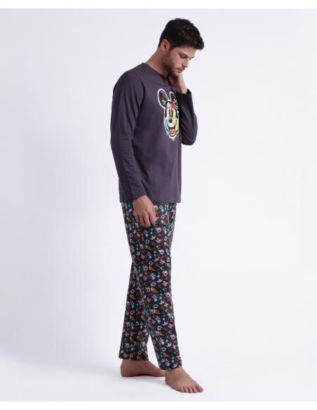 DISNEY Pijama Manga Larga Steet Graffiti para Hombre