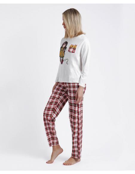 SANTORO GORJUSS Pijama Manga Larga Undone para Mujer