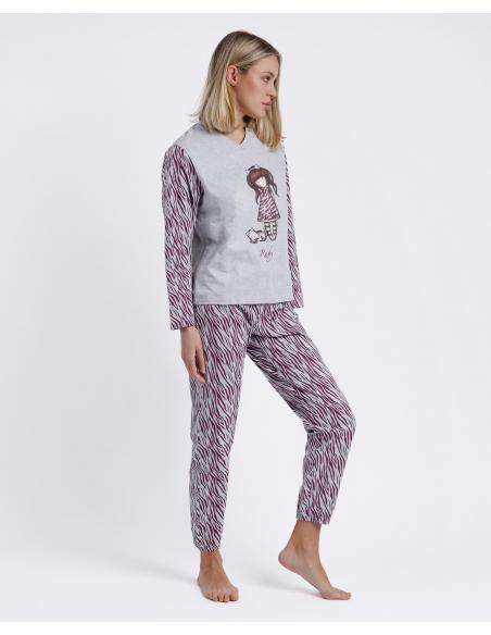 SANTORO GORJUSS Pijama Manga Larga Ruby Wild para Mujer