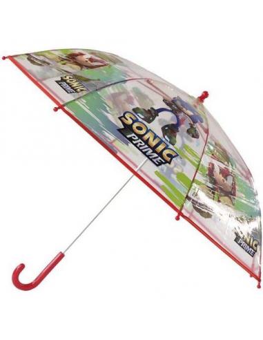 Paraguas infantil manual transparente 48cm de Sonic