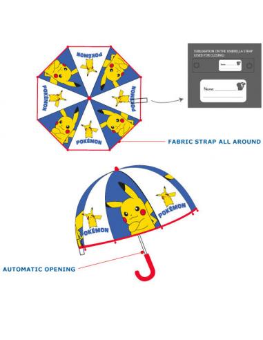 Paraguas automático transparente de Pokemon