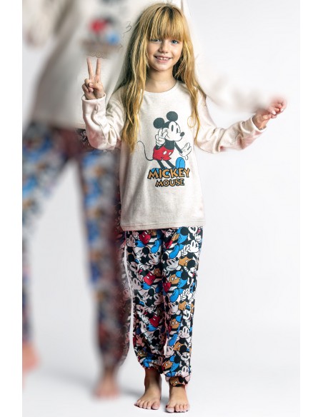 DISNEY Pijama Manga Larga Mickey Dreams para Niña