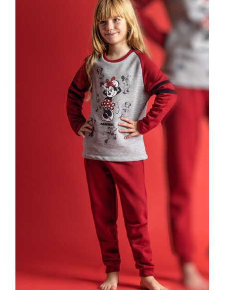 DISNEY Pijama  Manga Larga Minnie Shadows para Niña