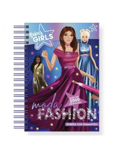 Imagiland, Libro moda fashion &#39;Diseña con diamantes&#39; de Super Girls