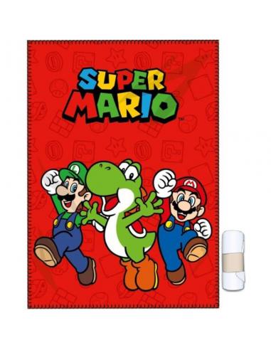 Manta polar 100x140cm de Super Mario