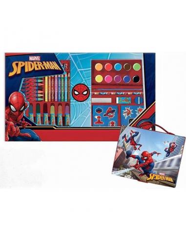 Maletín para colorear 52 piezas de Spiderman