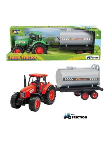 Tractor con tanque y fricción