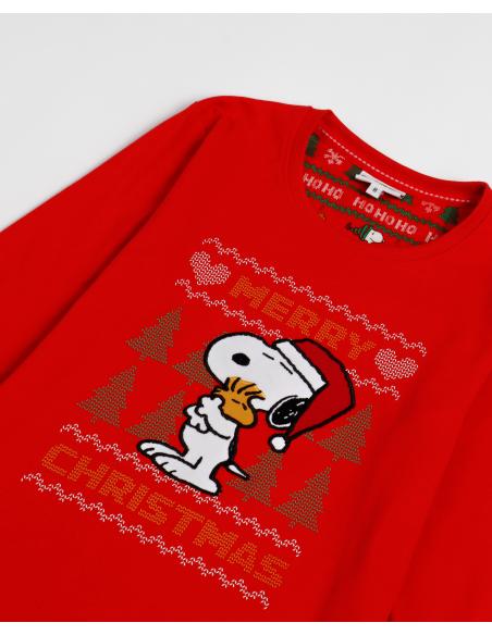 PEANUTS Pijama Manga Larga Merry Christmas para Niño