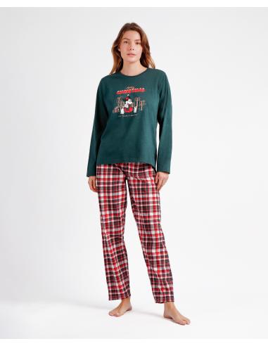 DISNEY Pijama Manga Larga Merry Wonder para Mujer