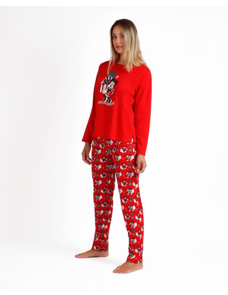 DISNEY Pijama Manga Larga Holidays para Mujer