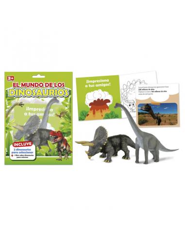Libro cuento colorear &#39;el mundo de os dinosaurios&#39; green