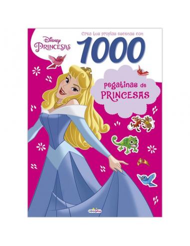 Libro cuento 1000 pegatinas princesas 48 páginas 28x21cm