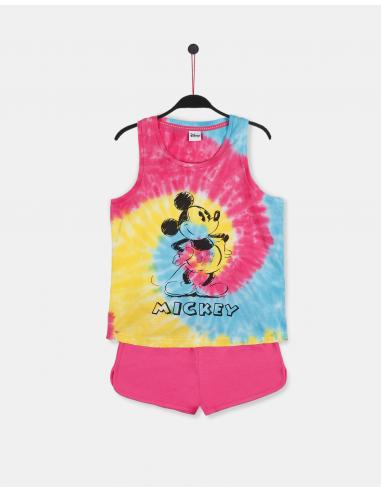 DISNEY Pijama Tirantes Mickey Rainbow para Niña