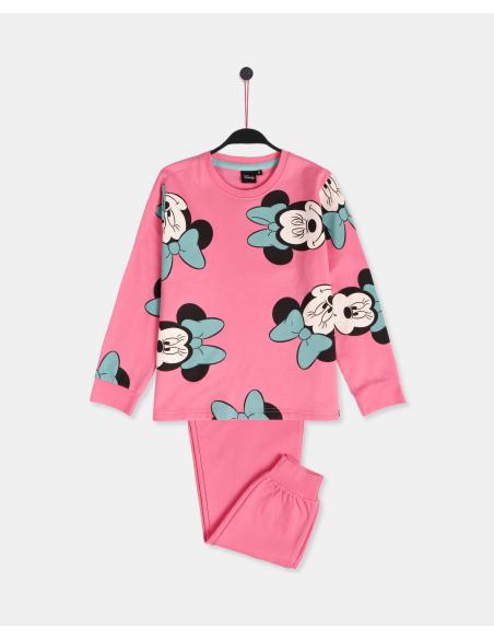 DISNEY Pijama Manga Larga All Over Minnie para Niña