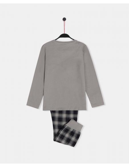 DISNEY Pijama Manga Larga Mickey Grey para Niño