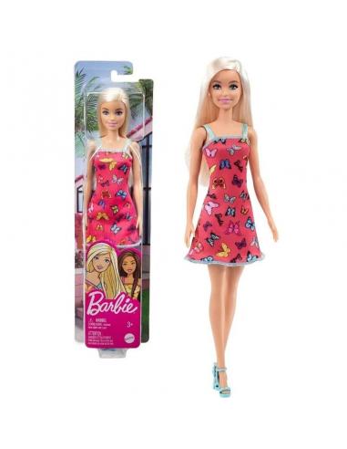 Mattel Barbie con vestido mariposa rosa
