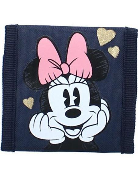 Cartera billetera con brillantina de Minnie Mouse