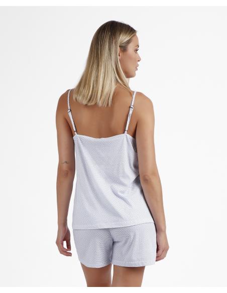 ADMAS Pijama Tirantes Blue and Blue para Mujer