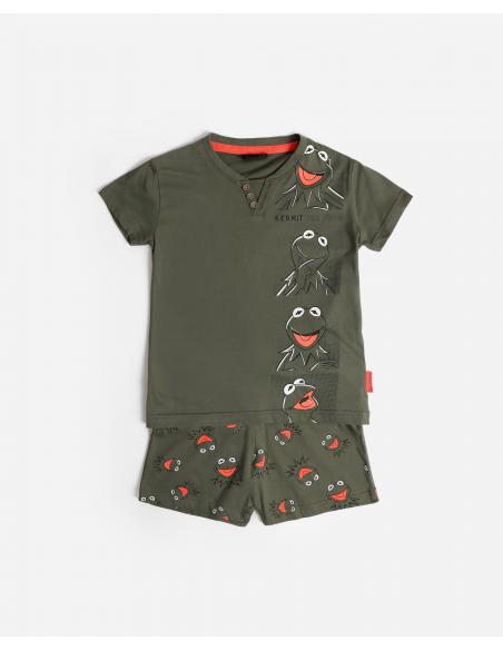 DISNEY Pijama Manga Corta Crazy Kermit para Niño