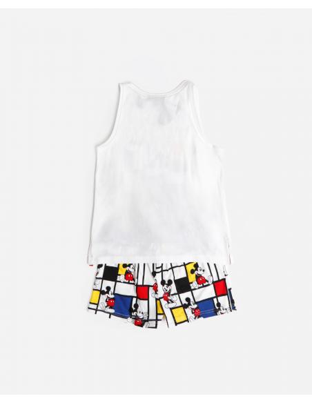 DISNEY Pijama Sin Mangas Mickey Mondrian para Niña