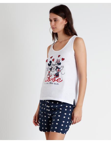 DISNEY Pijama Sin Mangas Love is in the Air para Mujer