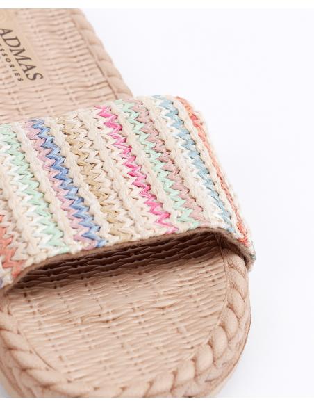 ADMAS Surtido Sandalias Ethnic Stripes para Mujer, Pack 6 unidades