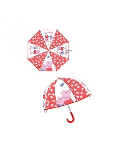 Paraguas automático transparente de Peppa Pig 1