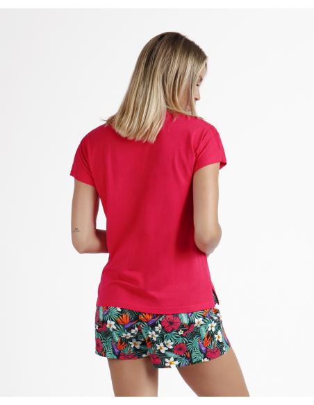 ADMAS Pijama Manga Caída Welcome To The Jungle para Mujer