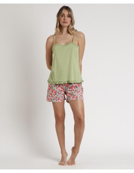 ADMAS GARDEN Pijama Tirantes Light Poppies para Mujer