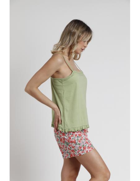 ADMAS GARDEN Pijama Tirantes Light Poppies para Mujer